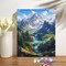 Mountain Landscape Paint by Numbers Kit 16x20” – Beginner DIY Canvas for Adults